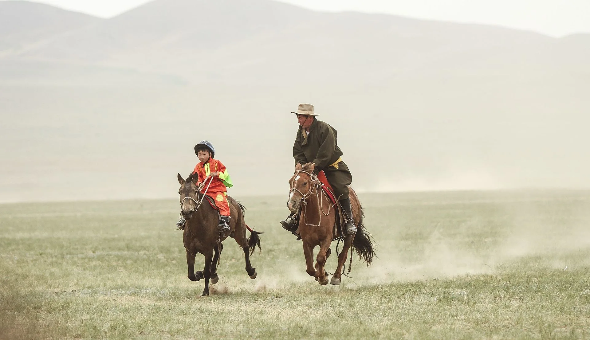 Les courses de chevaux mongoles